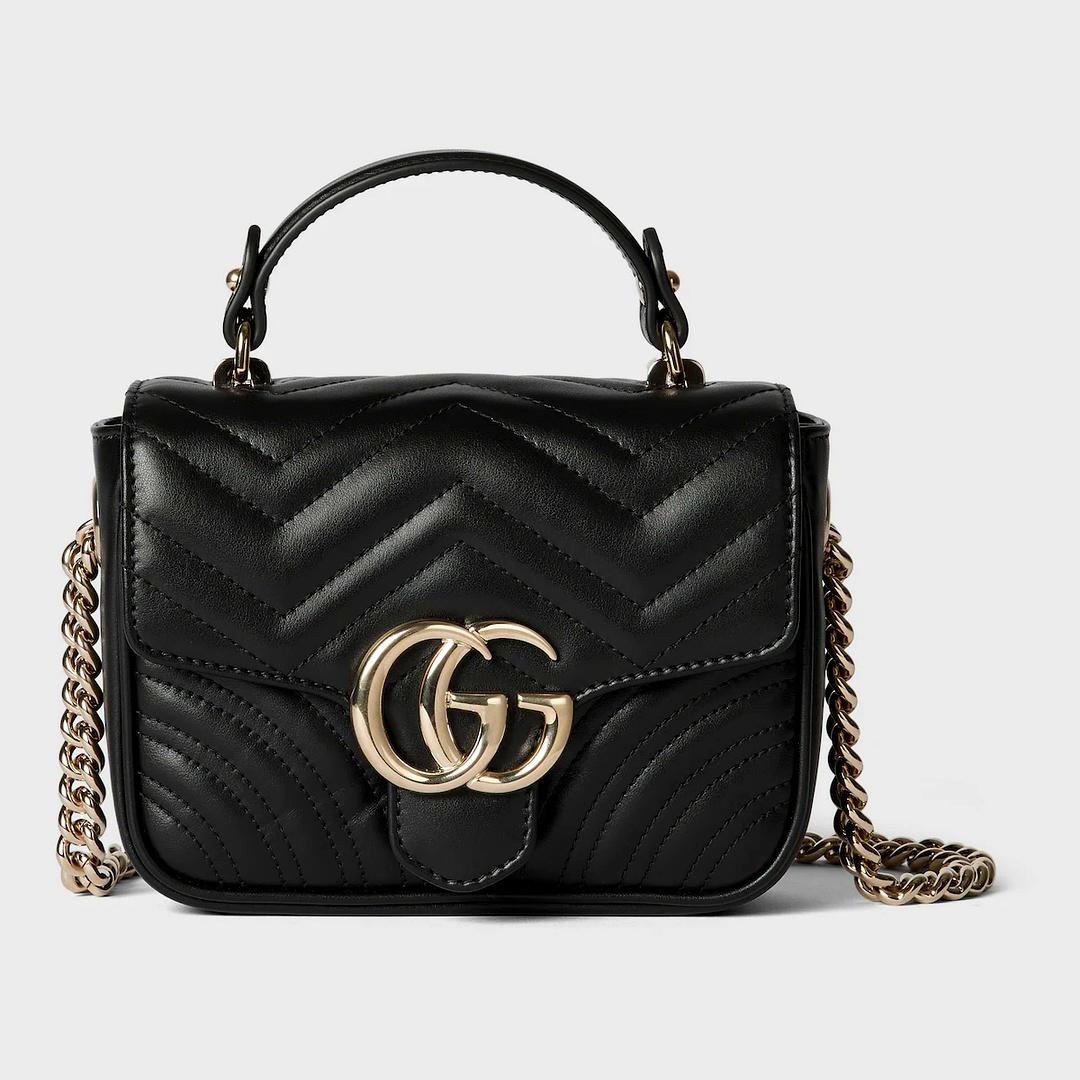 Sac en cuir noir — grand modèle